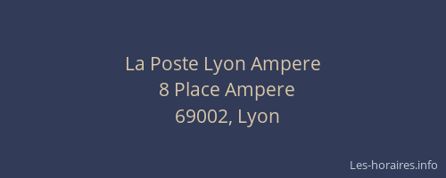 La Poste Lyon Ampere