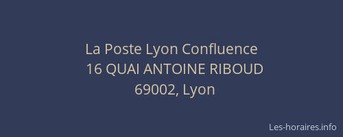 La Poste Lyon Confluence