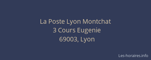 La Poste Lyon Montchat