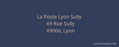 La Poste Lyon Sully