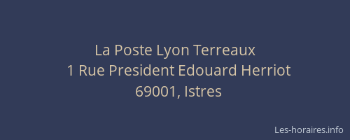 La Poste Lyon Terreaux