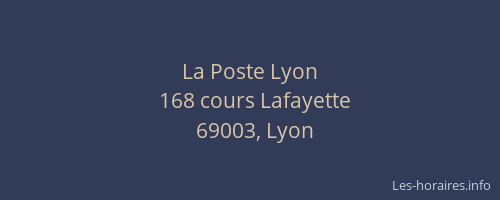 La Poste Lyon