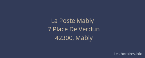 La Poste Mably