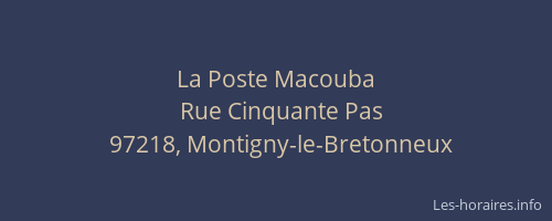 La Poste Macouba