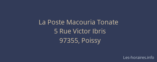 La Poste Macouria Tonate
