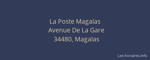 La Poste Magalas