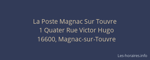 La Poste Magnac Sur Touvre