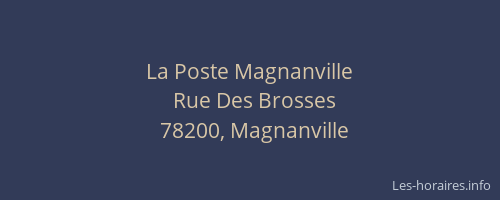 La Poste Magnanville