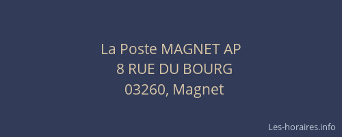 La Poste MAGNET AP