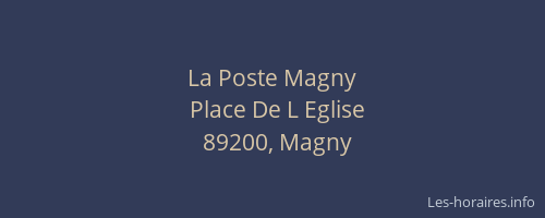 La Poste Magny