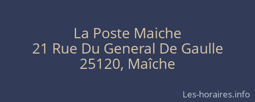 La Poste Maiche