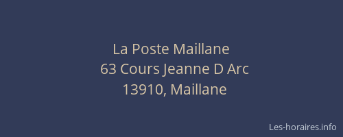 La Poste Maillane