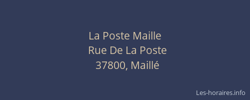 La Poste Maille