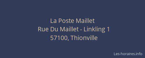 La Poste Maillet