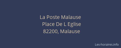 La Poste Malause