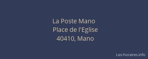 La Poste Mano