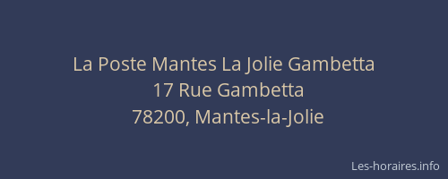 La Poste Mantes La Jolie Gambetta