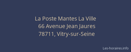 La Poste Mantes La Ville