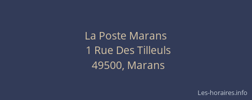 La Poste Marans