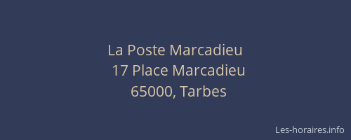 La Poste Marcadieu