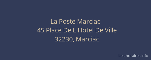 La Poste Marciac