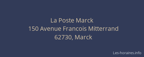 La Poste Marck