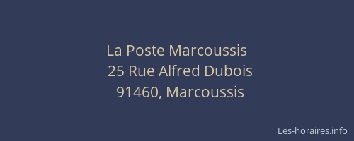 La Poste Marcoussis