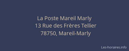 La Poste Mareil Marly