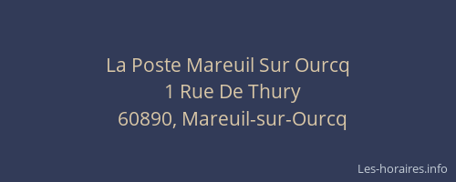 La Poste Mareuil Sur Ourcq