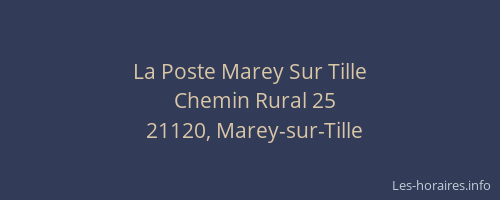 La Poste Marey Sur Tille
