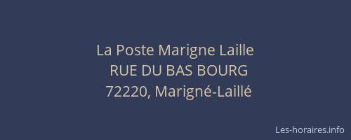 La Poste Marigne Laille
