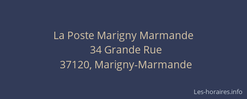La Poste Marigny Marmande