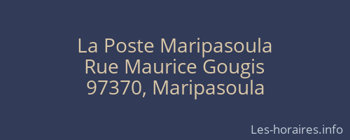 La Poste Maripasoula