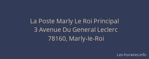 La Poste Marly Le Roi Principal