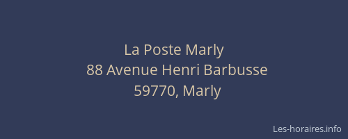 La Poste Marly
