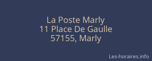 La Poste Marly
