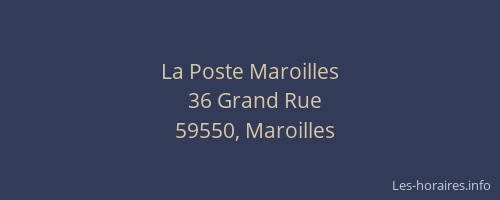 La Poste Maroilles