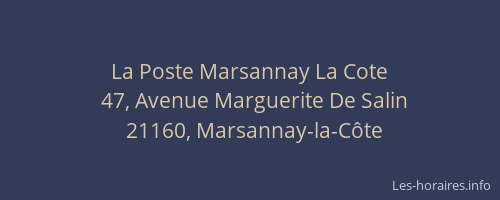 La Poste Marsannay La Cote