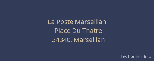 La Poste Marseillan
