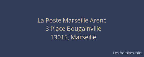 La Poste Marseille Arenc