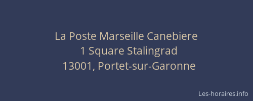 La Poste Marseille Canebiere