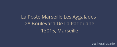 La Poste Marseille Les Aygalades