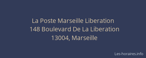 La Poste Marseille Liberation