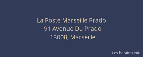 La Poste Marseille Prado