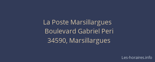 La Poste Marsillargues