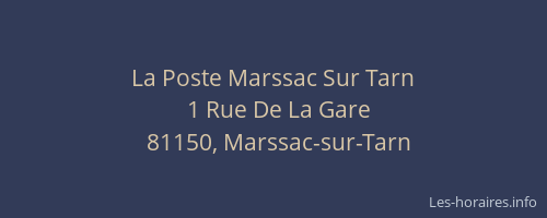 La Poste Marssac Sur Tarn