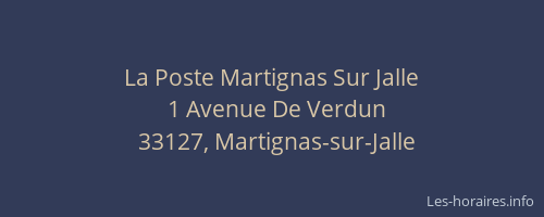 La Poste Martignas Sur Jalle
