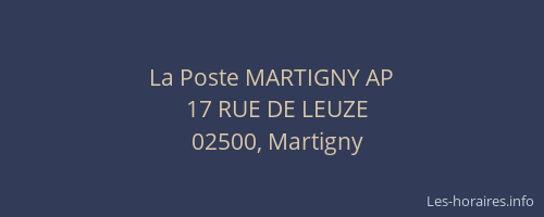 La Poste MARTIGNY AP