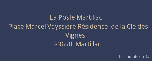 La Poste Martillac