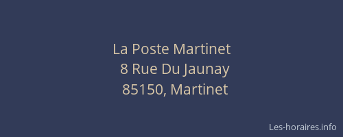 La Poste Martinet